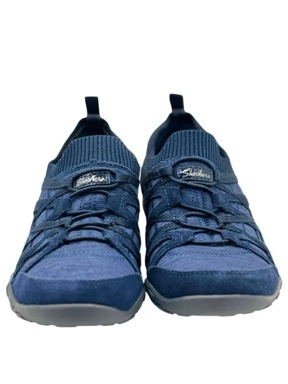 Skechers Arch Fit Women Navy Blue Slip On Sneakers Shoes Size 6